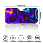 Dark Psychedelic Trippy Print Car Windshield Sun Shade