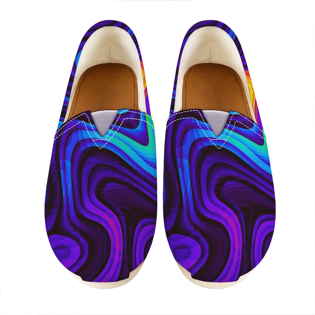 Dark Psychedelic Trippy Print Casual Shoes