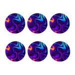 Dark Psychedelic Trippy Print Coaster Set