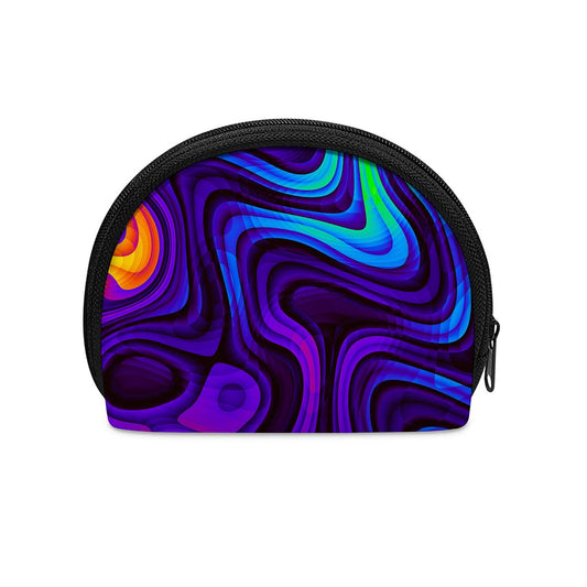 Dark Psychedelic Trippy Print Coin Purse