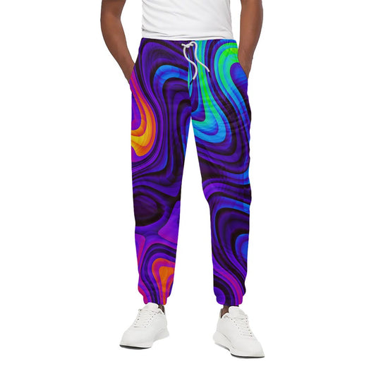 Dark Psychedelic Trippy Print Cotton Pants