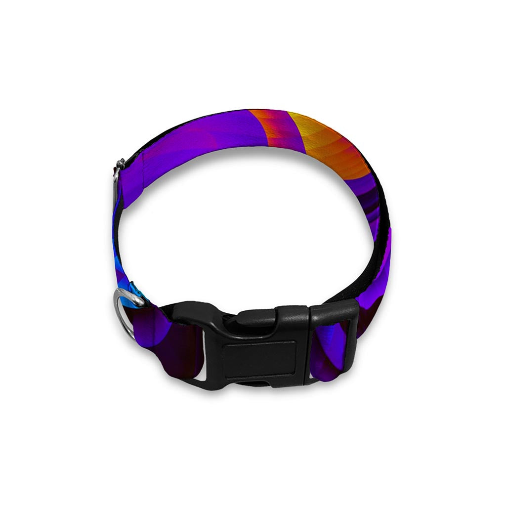 Dark Psychedelic Trippy Print Dog Collar