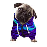 Dark Psychedelic Trippy Print Dog Zip Up Hoodie