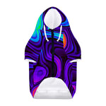 Dark Psychedelic Trippy Print Dog Zip Up Hoodie