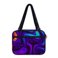Dark Psychedelic Trippy Print Double Strap Bible Bag