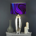 Dark Psychedelic Trippy Print Drum Lamp Shade