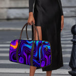 Dark Psychedelic Trippy Print Duffle Bag