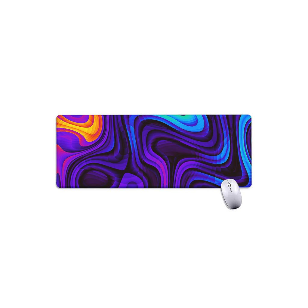Dark Psychedelic Trippy Print Extended Mouse Pad