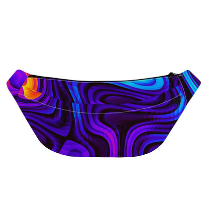 Dark Psychedelic Trippy Print Fanny Pack