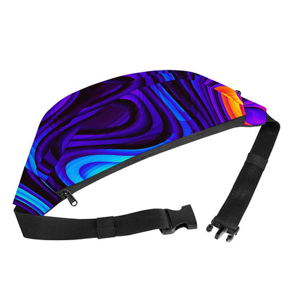 Dark Psychedelic Trippy Print Fanny Pack