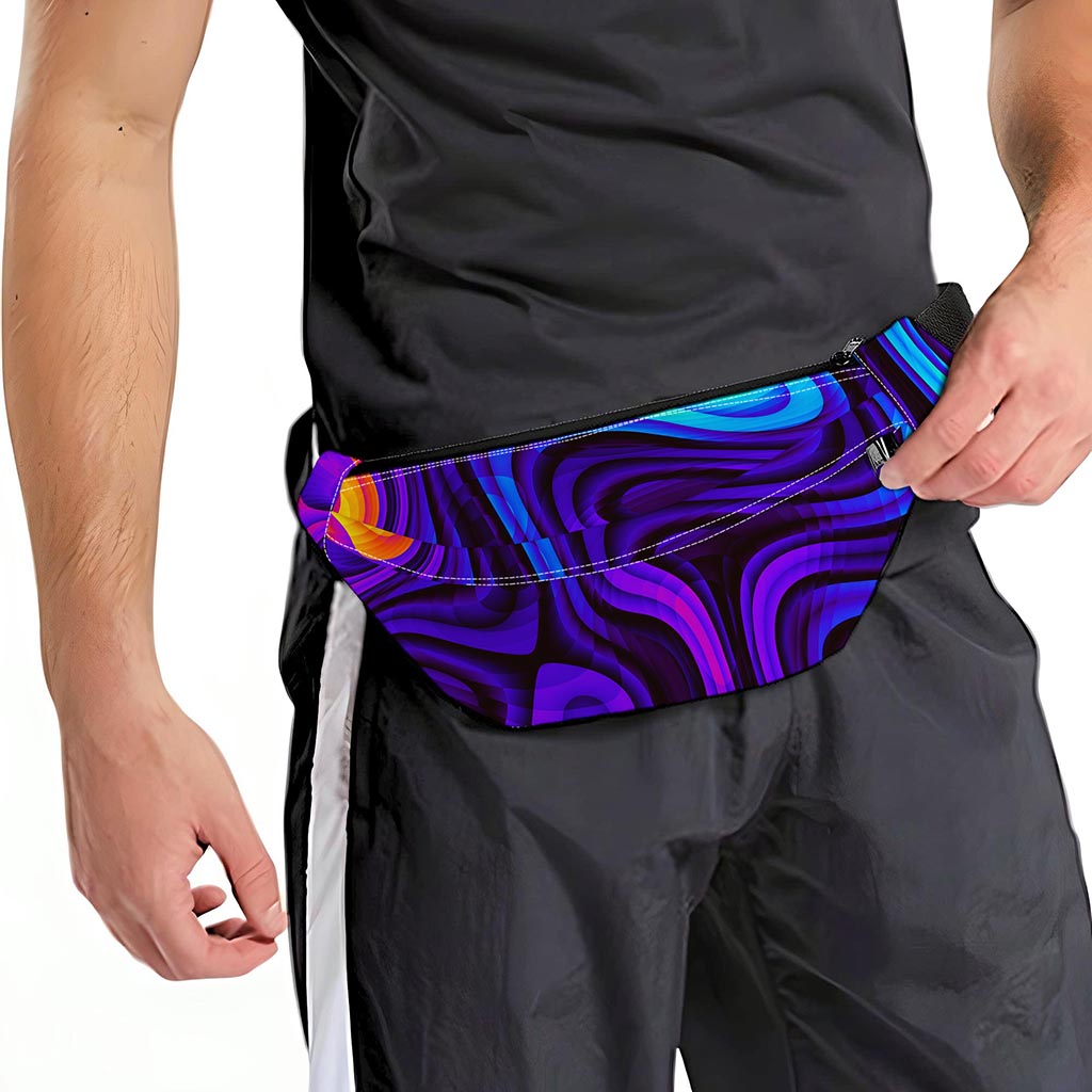 Dark Psychedelic Trippy Print Fanny Pack