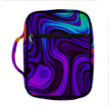 Dark Psychedelic Trippy Print Front Pocket Bible Bag