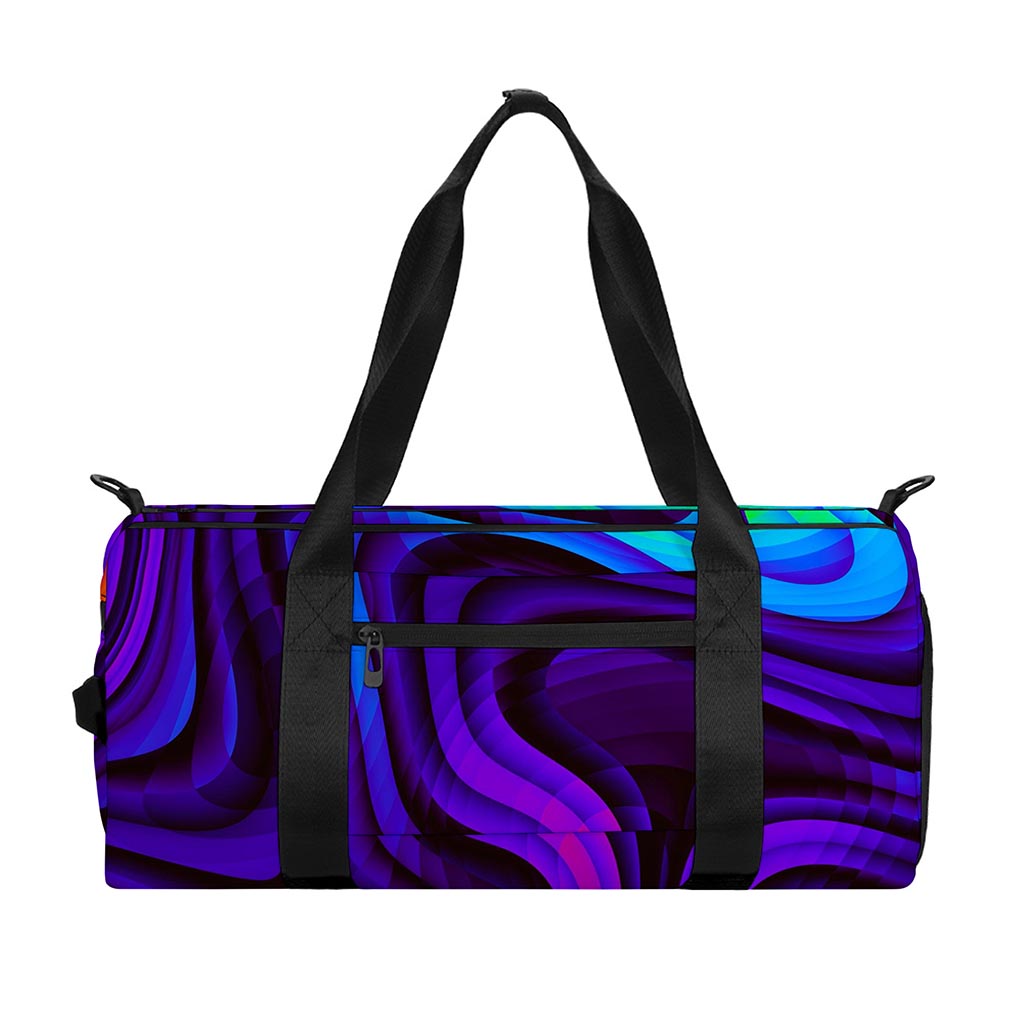 Dark Psychedelic Trippy Print Gym Bag