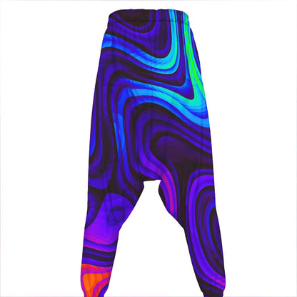 Dark Psychedelic Trippy Print Hammer Pants