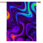 Dark Psychedelic Trippy Print House Flag