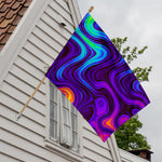 Dark Psychedelic Trippy Print House Flag