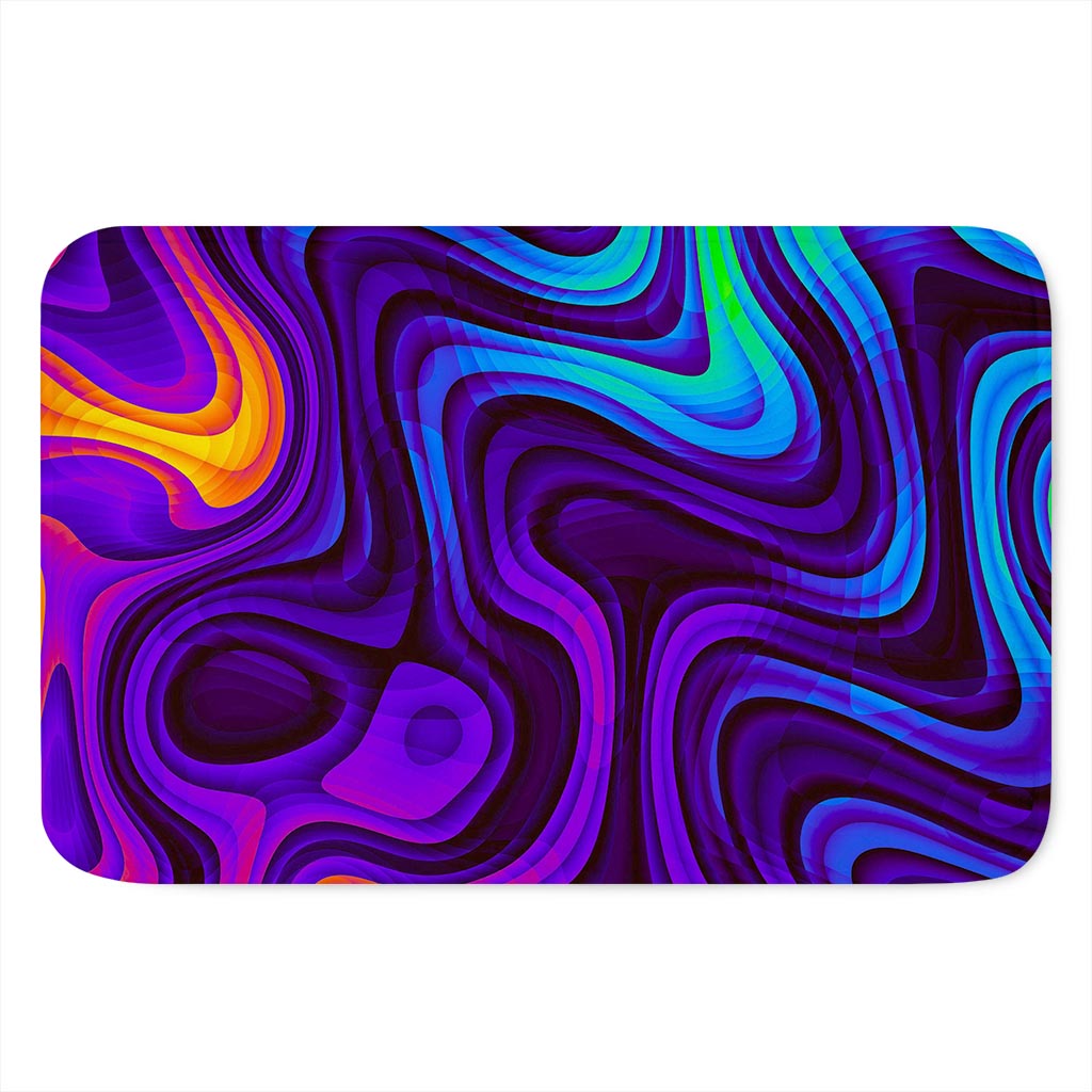 Dark Psychedelic Trippy Print Indoor Door Mat