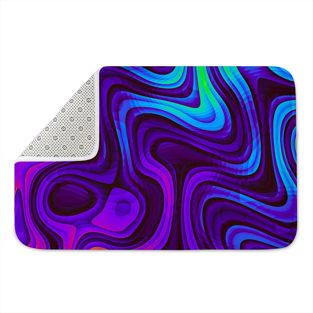Dark Psychedelic Trippy Print Indoor Door Mat