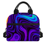 Dark Psychedelic Trippy Print Insulated Lunch Bag
