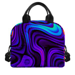 Dark Psychedelic Trippy Print Insulated Lunch Bag