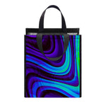 Dark Psychedelic Trippy Print Insulated Lunch Tote