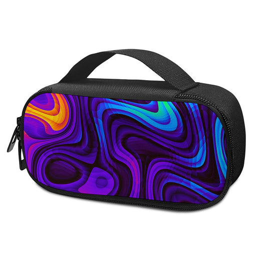 Dark Psychedelic Trippy Print Insulin Cooler Travel Case