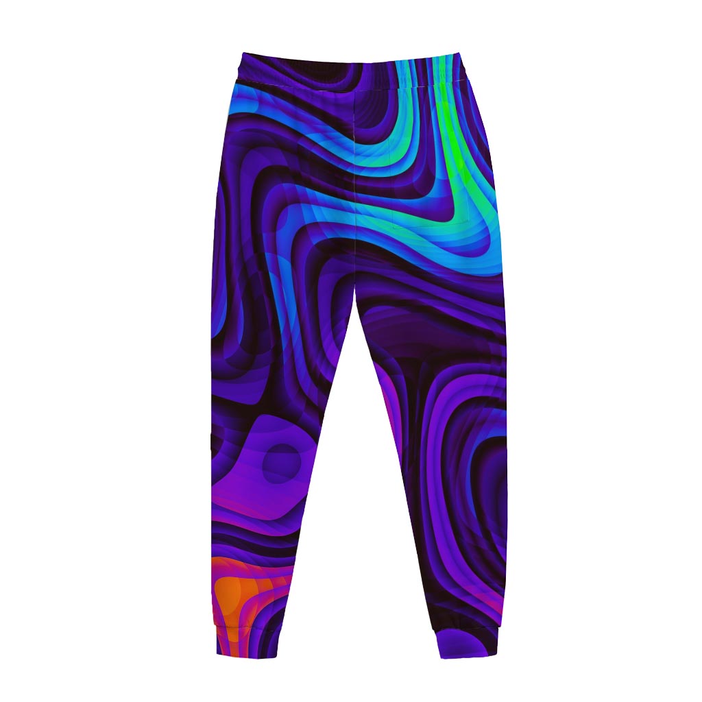 Dark Psychedelic Trippy Print Jogger Pants