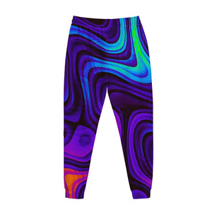 Dark Psychedelic Trippy Print Jogger Pants