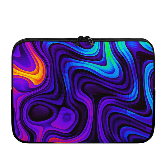 Dark Psychedelic Trippy Print Laptop Sleeve