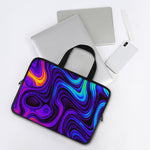 Dark Psychedelic Trippy Print Laptop Sleeve With Handle