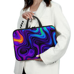 Dark Psychedelic Trippy Print Laptop Sleeve With Handle