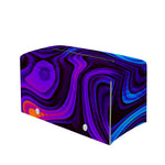 Dark Psychedelic Trippy Print Leather Tissue Box Cover