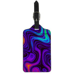 Dark Psychedelic Trippy Print Luggage Tag