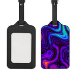 Dark Psychedelic Trippy Print Luggage Tag