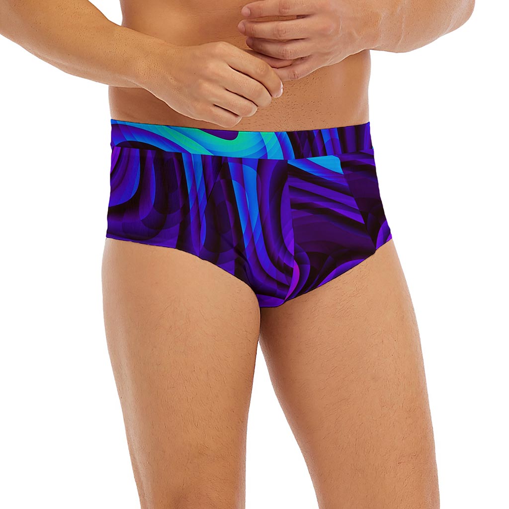 Dark Psychedelic Trippy Print Men's Briefs
