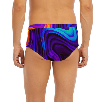 Dark Psychedelic Trippy Print Men's Briefs