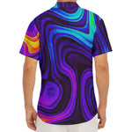 Dark Psychedelic Trippy Print Men's Deep V-Neck Shirt