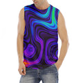 Dark Psychedelic Trippy Print Men's Fitness Tank Top