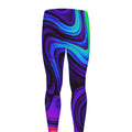 Dark Psychedelic Trippy Print Men's Leggings