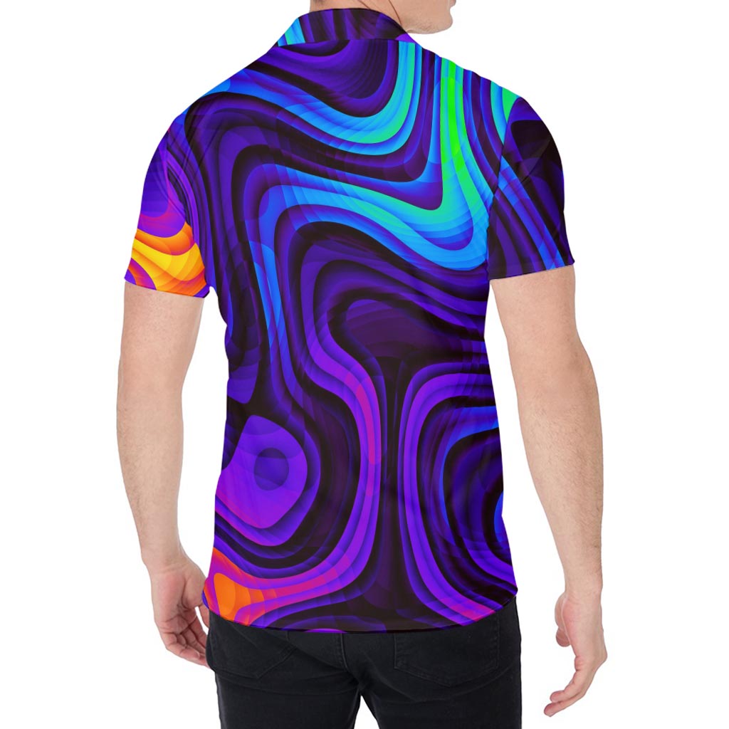 Dark Psychedelic Trippy Print Men's Shirt