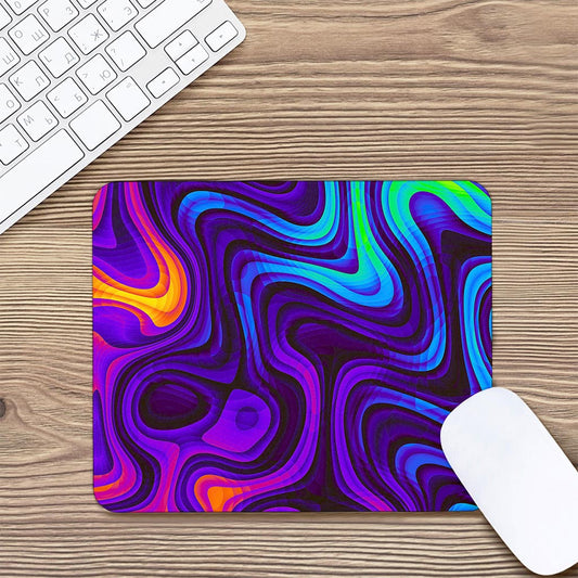 Dark Psychedelic Trippy Print Mouse Pad