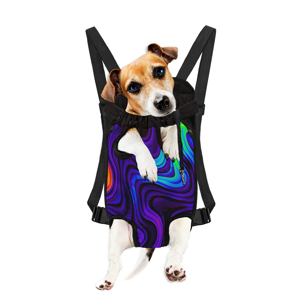 Dark Psychedelic Trippy Print Pet Carrier Backpack