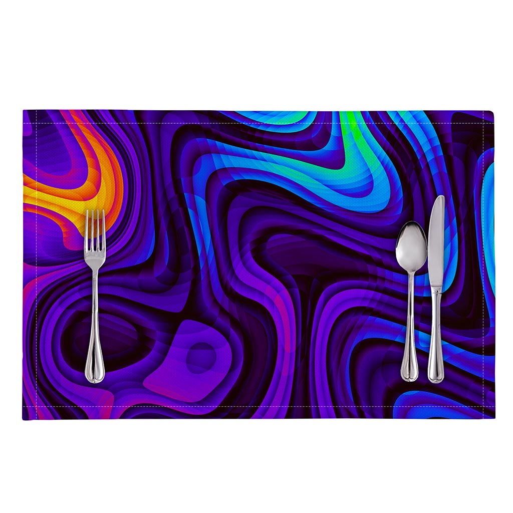 Dark Psychedelic Trippy Print Placemat