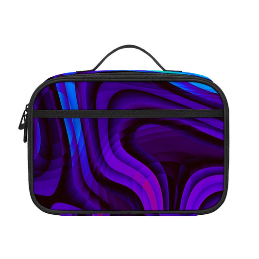 Dark Psychedelic Trippy Print Portable Lunch Bag