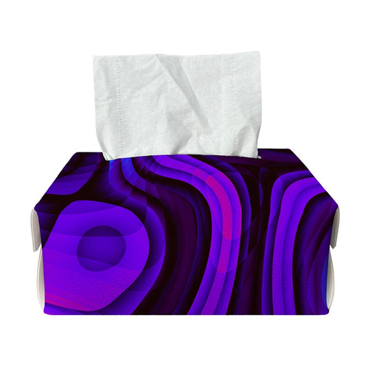 Dark Psychedelic Trippy Print Rectangle Tissue Box Cover