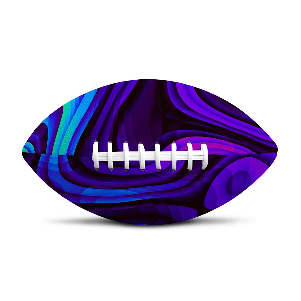 Dark Psychedelic Trippy Print Rugby Ball