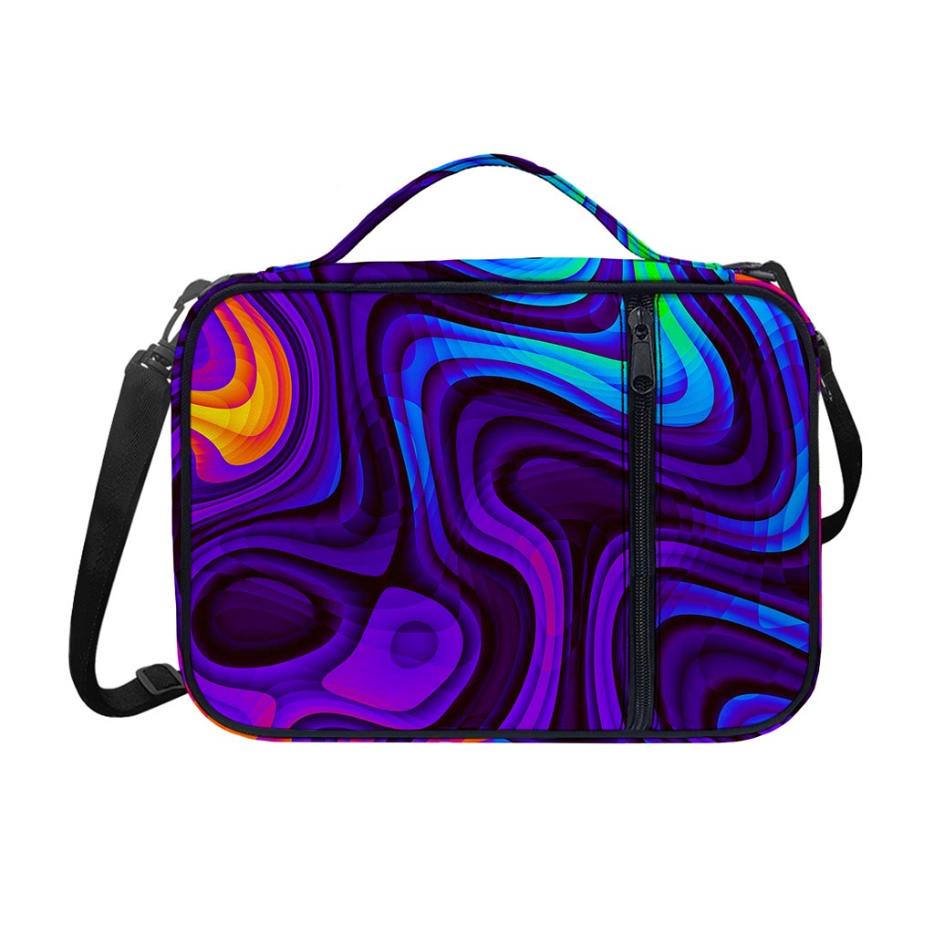 Dark Psychedelic Trippy Print Shoulder Strap Bible Bag