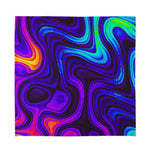 Dark Psychedelic Trippy Print Silk Bandana