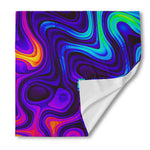 Dark Psychedelic Trippy Print Silk Bandana
