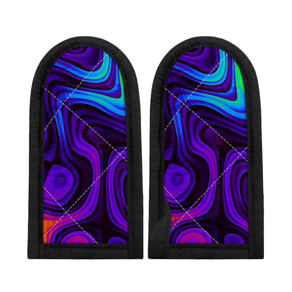 Dark Psychedelic Trippy Print Skillet Handle Cover